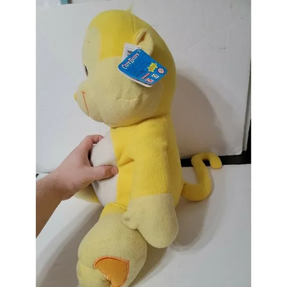 NWT 2004 CARE BEAR COUSINS Large 26 Plush yellow PLAYFUL HEART MONKEY